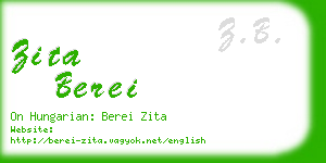 zita berei business card